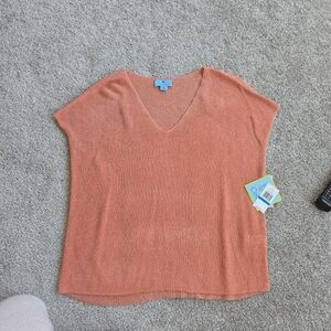 CeCe Tangerine Knit Top
